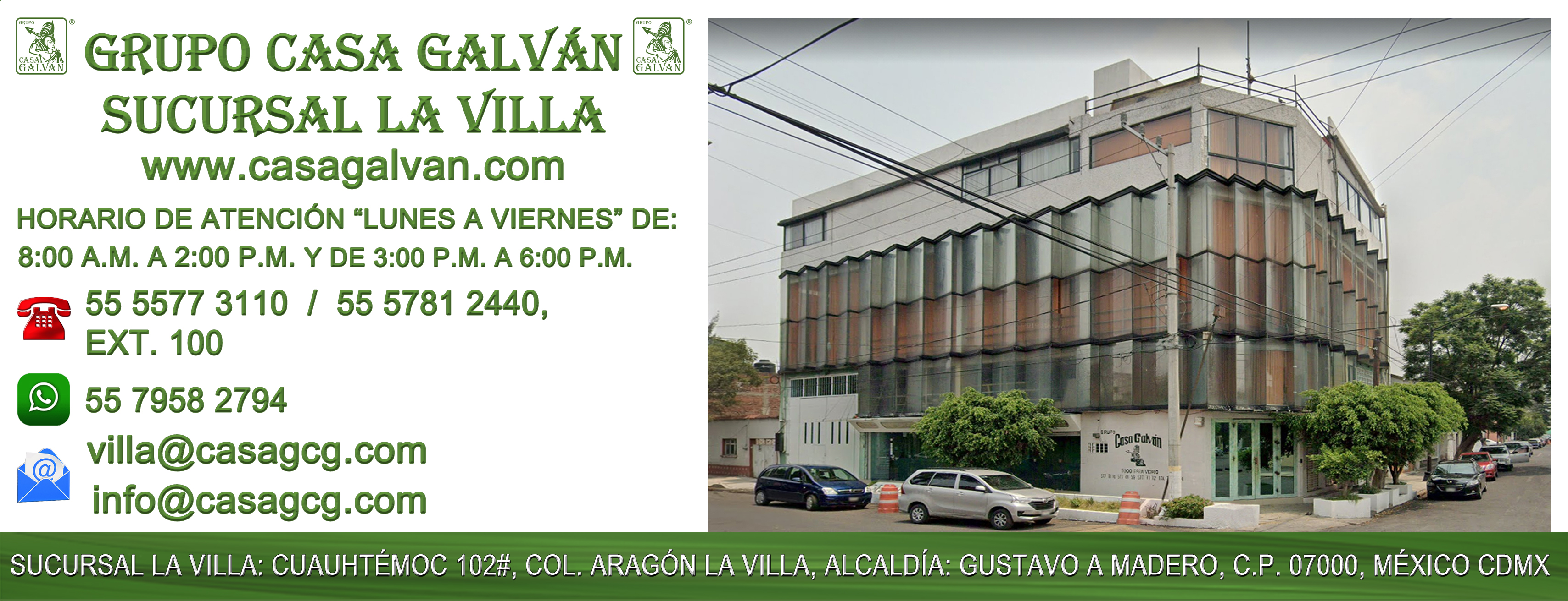 CASA GALVÁN SUCURSAL LA VILLA CDMX